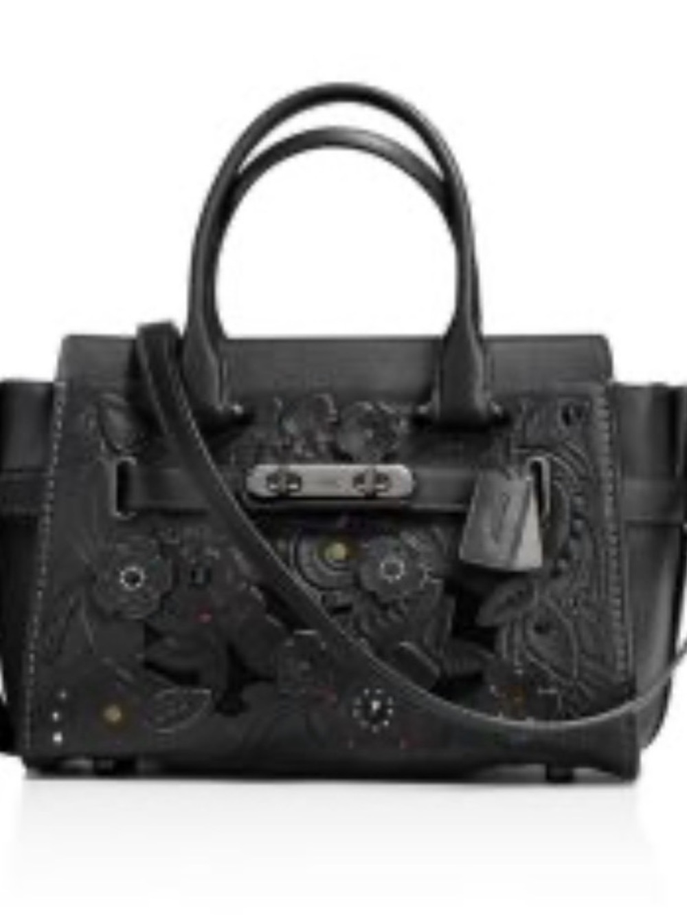 Coach Swagger 27 Satchel in Glovetanned Leather and Tea Rose Tooling